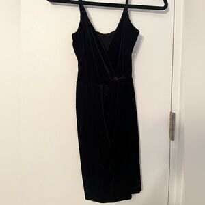 Bailey 44 strappy velvet black dress